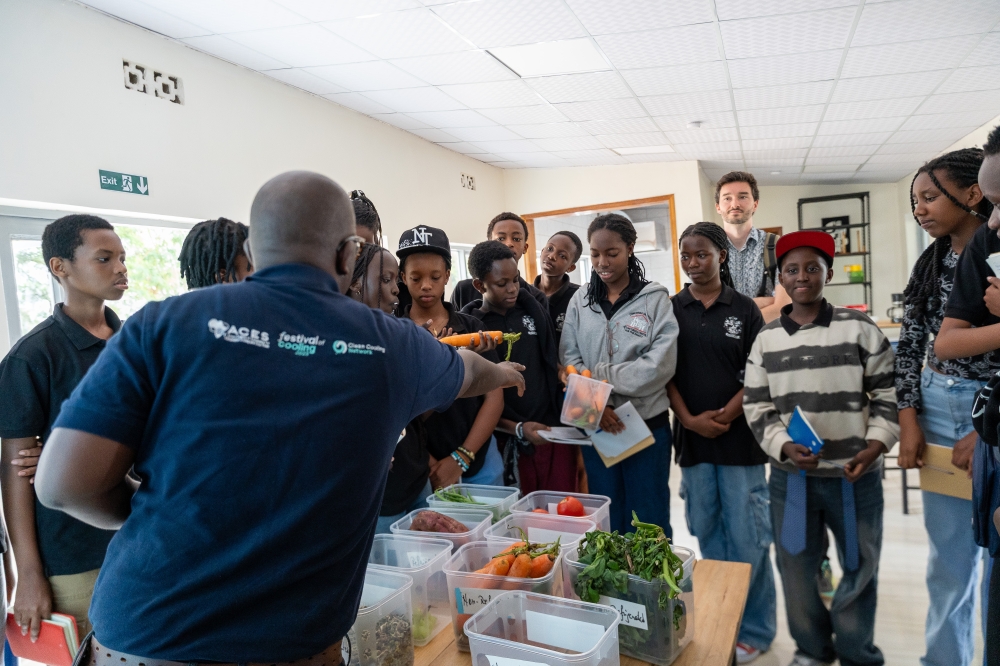 Over 132 students from Ntare Louisenlund toured the centre to learn about technologies supporting Rwanda’s climate resilience and economic development on November 6. Photo by Craish Bahizi. 2