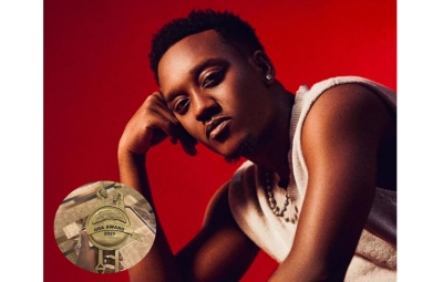 Producer and singer Element won 'African Super Star' award at the ODA Awards 2025 held in Ethiopia on December 9. Photo courtesy