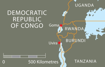 Uvira is the third biggest city to be captured by AFC/M23 rebels since January 2025, after the Goma and Bukavu. Courtesy