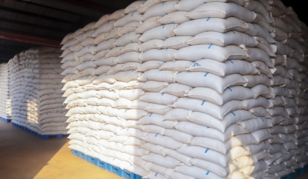 Thousands of tonnes of grains at a strategic grain reserve in Nyanza District in South Province.