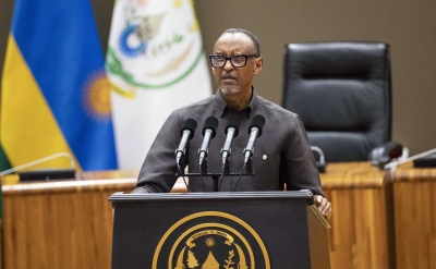 President Paul Kagame delivers remarks at the swearing-in ceremony in Kigali on Thursday, December 11. Photos by Dan Gatsinzi