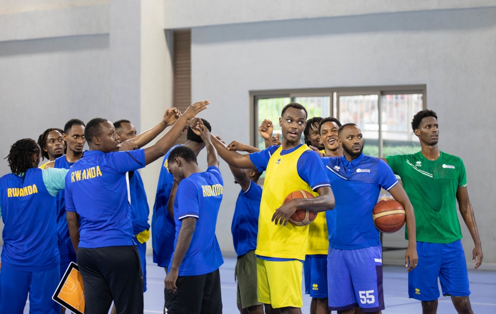 Rwanda national team players during a training session on November 21. Photos by Dan Gatsinzi