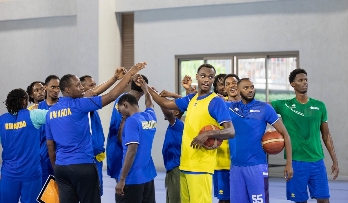 Rwanda national team players during a training session on November 21. Photos by Dan Gatsinzi