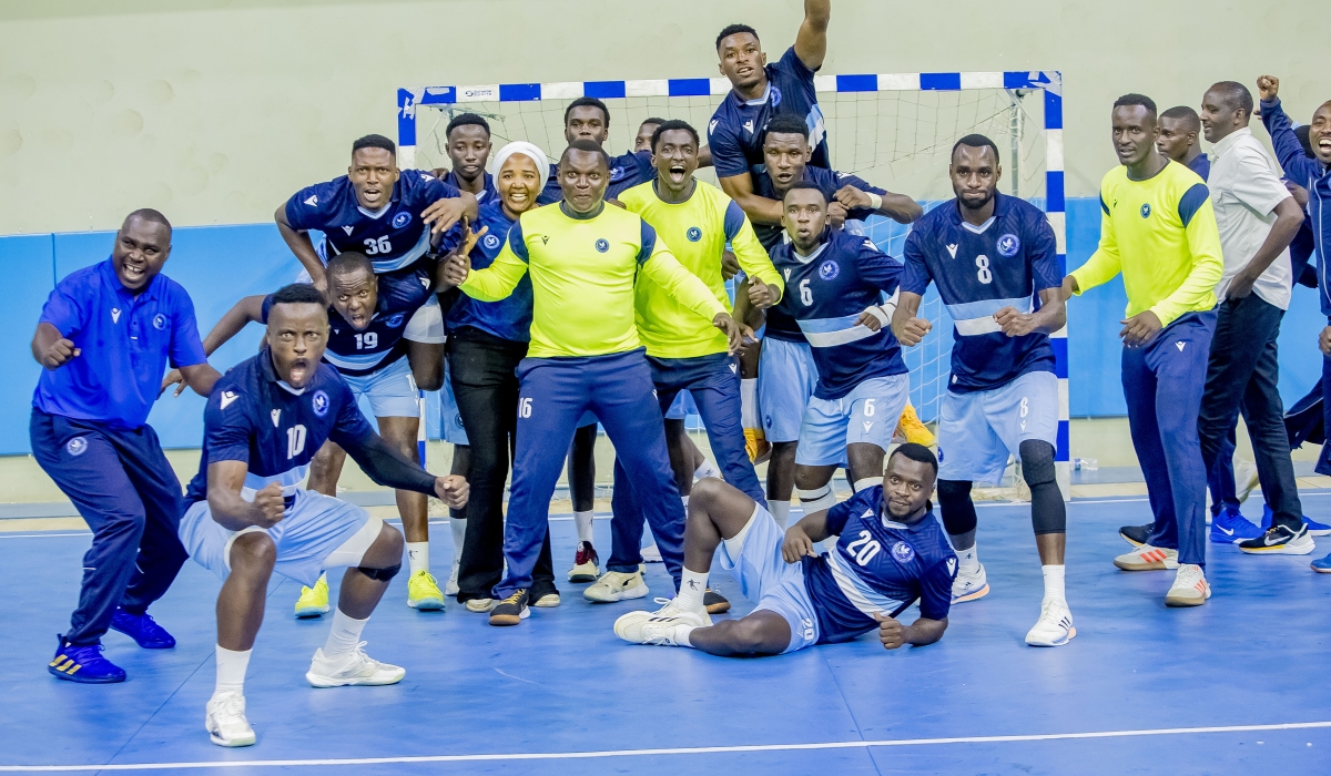 Police HC finished at the top of national handball league after defeating APR HC 34-28 at Petit Stade on Friday, December 12. Photo courtesy