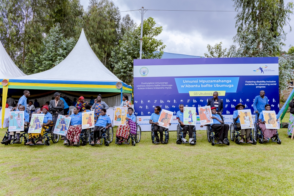 Participants during the launch of the Play the Full Deck campaign, launched by the National Union of Disability Organisations in Rwanda (NUDOR) under the regional We Can Work programme.
