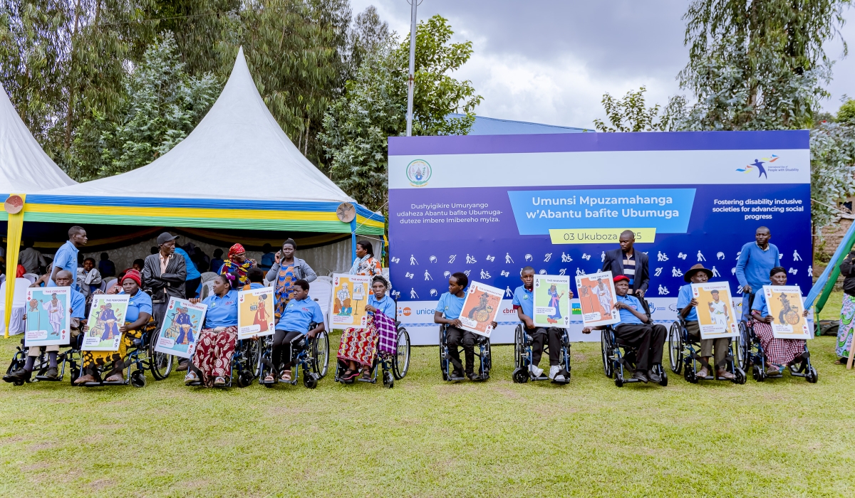Participants during the launch of the Play the Full Deck campaign, launched by the National Union of Disability Organisations in Rwanda (NUDOR) under the regional We Can Work programme.