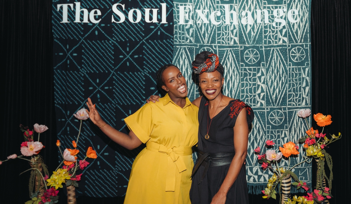Sonia Mugabo, the founder of Soul Exchange, and Cameroonian designer Hortense Mbea, the founder of Afropian, a Pan-African brand.