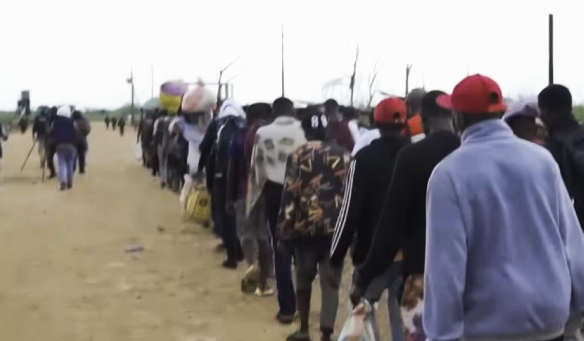 Some oth the 500 Burundian refugees who were facilitated by M23 rebels to return in their country. Courtesy