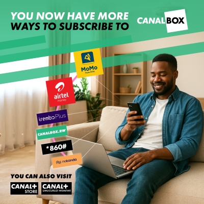 CanalBox now offers new payment options through MTN Mobile Money (18224#) and Airtel Money (182436#)