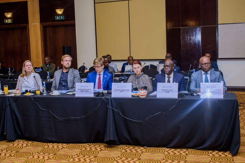 Delegates follow findings from the Decentralisation Assessment Framework (DAF) during the National Dialogue on the Role of Civil Society in Decentralisation in Kigali  on Wednesday, December 17 .