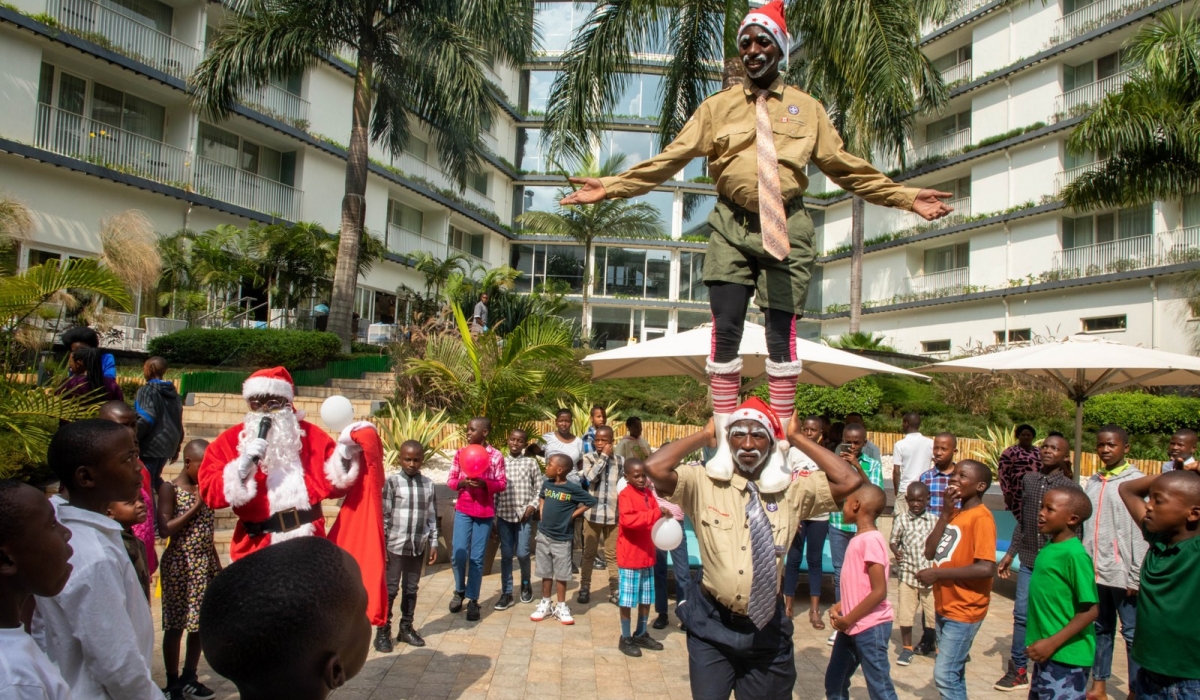 SOS children during a christmas event hosted by Radisson Blu hotel in 2024. Photo by Craish Bahizi