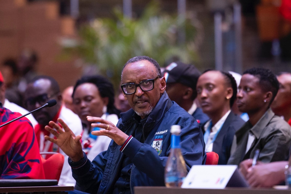 President Paul Kagame speaks at the 17th Congress of the Rwanda Patriotic Front at Rusororo on Friday, December 19. Photos by Village Urugwiro
