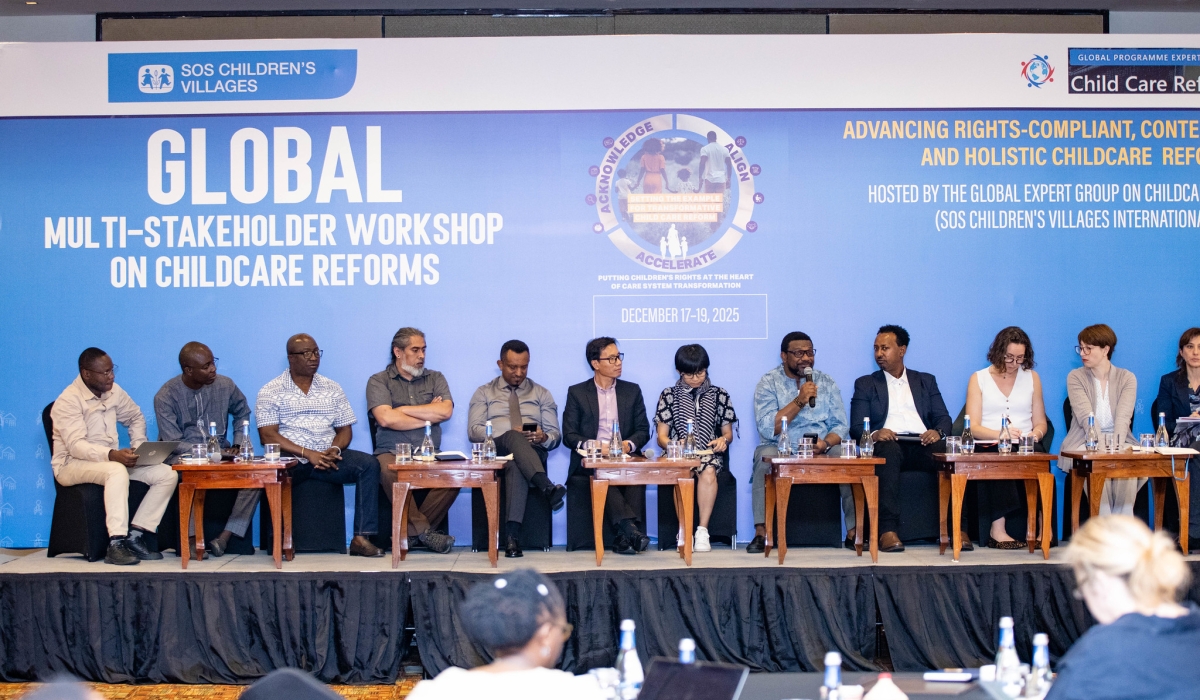 Panelists during the two-day meeting in Kigali on December 17. Photo by Dan Gatsinzi