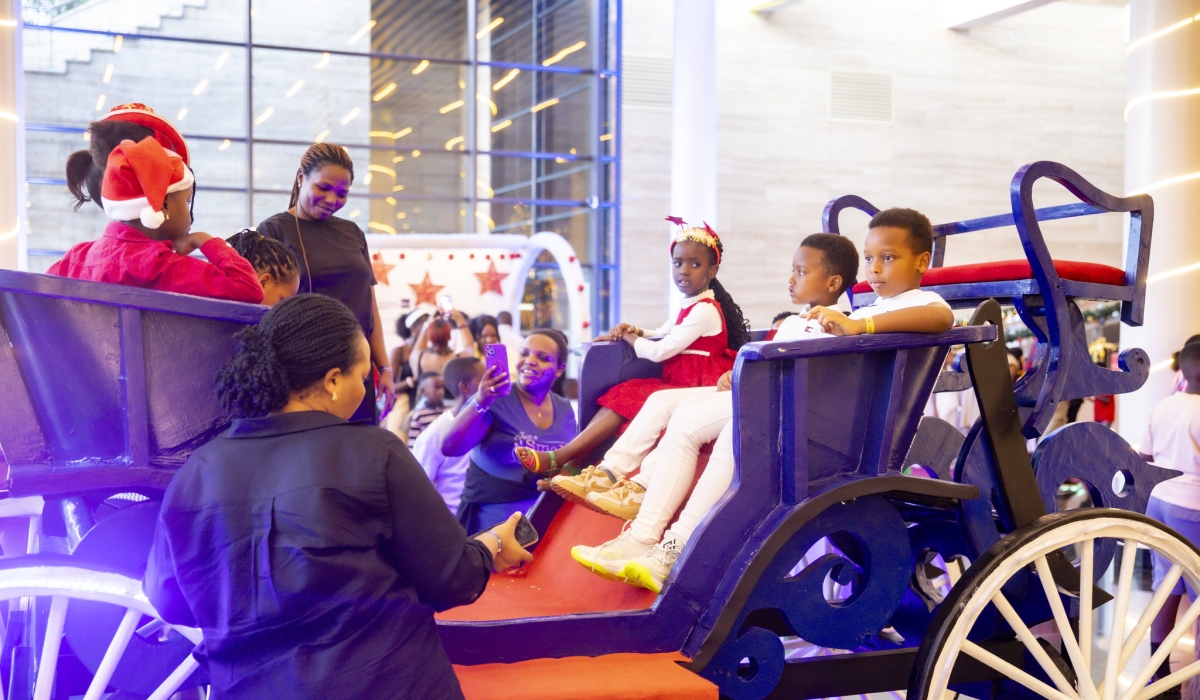 Some of the children at the Radisson Blu and Convention Centre during the annual Christmas Tree Lighting celebration in Kigali on December 21. Photos by Emmanuel Dushimimana