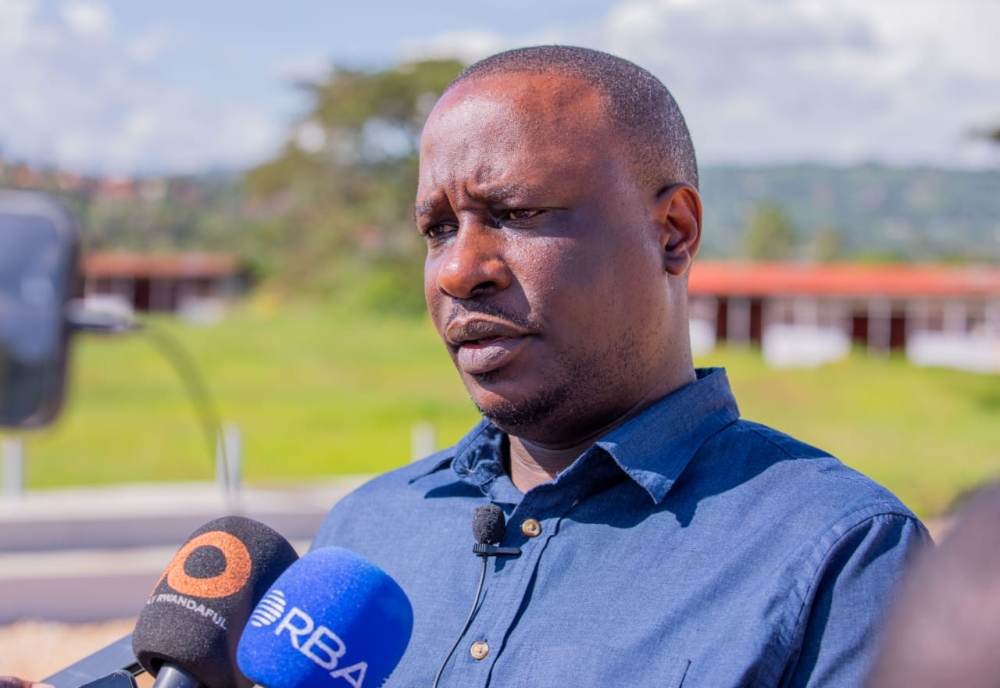 Dr. Fabrice Ndayisenga, Head of Animal Resources Development and Disease Control at RAB, during an interview.