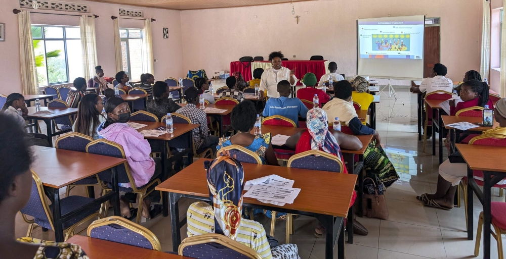 Beneficiaries of Inkomoko support during a training session.