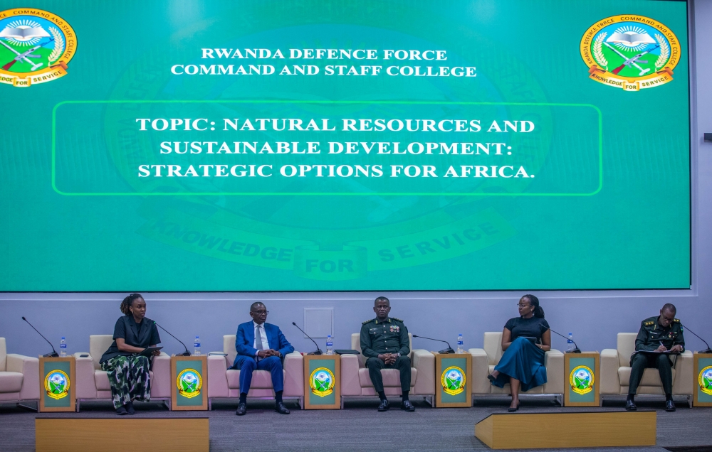 A panel discussion during the symposium at Gako in Bugesera.