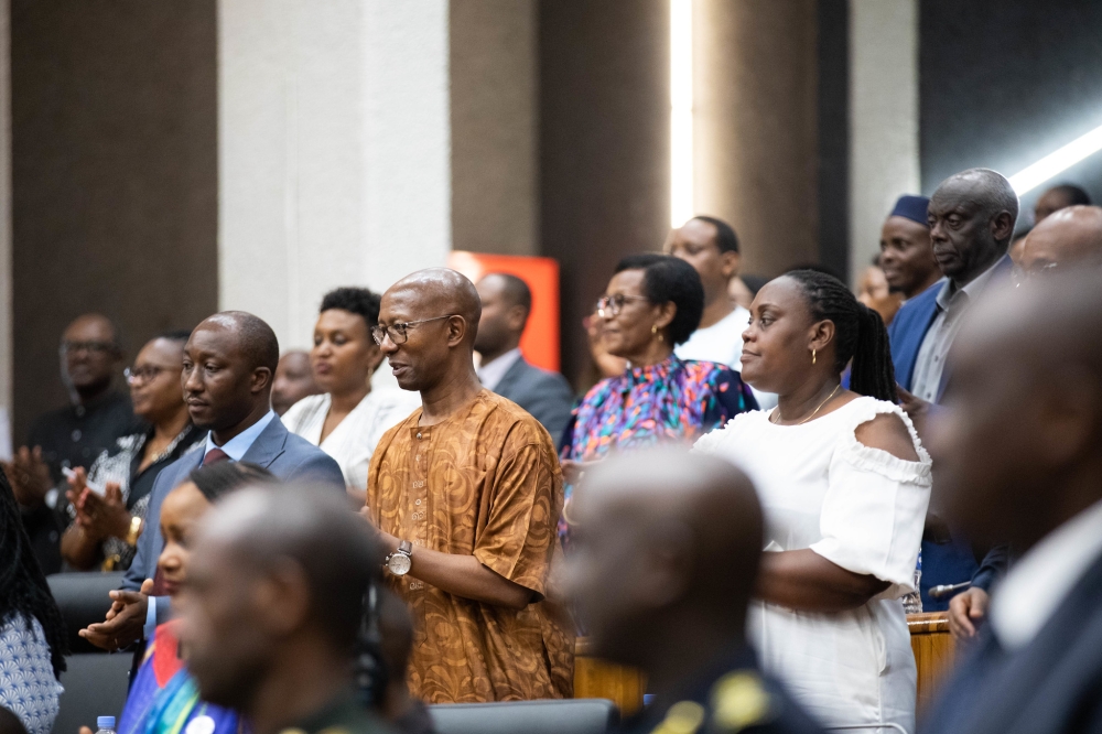 Participants during a consultative meeting on the history of the Genocide against the Tutsi and the struggle to stop it.