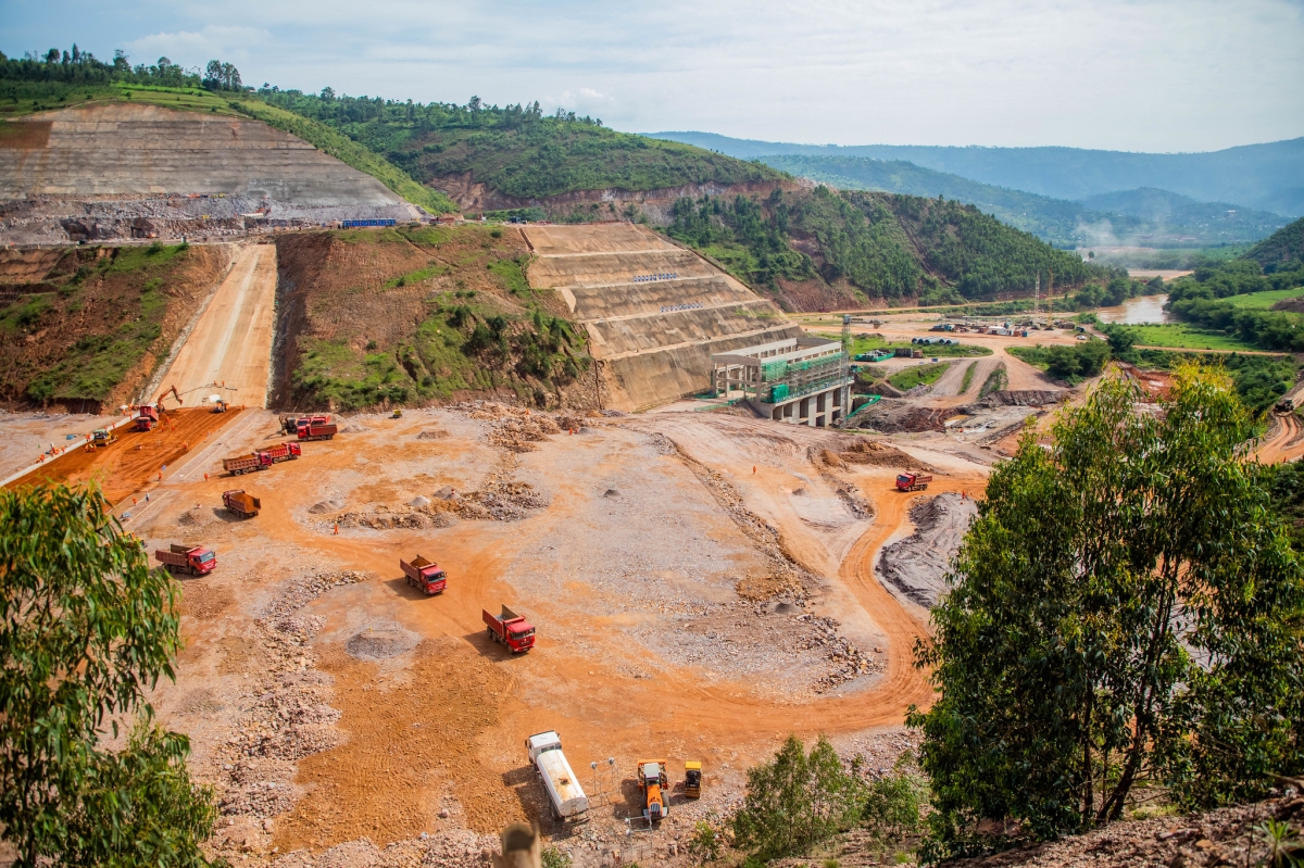 A view of the ongoing construction works of Nyabarongo II Hydropower Plant. The government has allocated with more than Rwf149.8 billion in the 20262027 fiscal year for the project. Craish BAHIZI