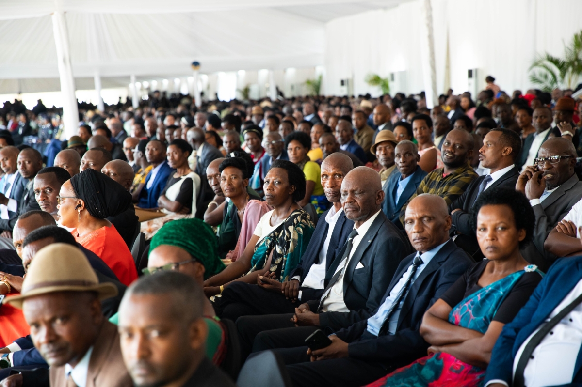 The event was also attended by the families of the officers, senior government officials and security officers