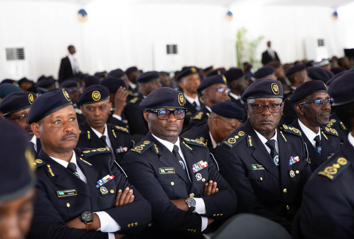 The ceremony was also attended by police chiefs from allied countries.
