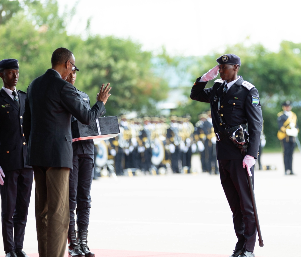 Addressing the police force, Kagame said the anniversary should serve as an opportunity to reflect on and reaffirm the institution’s core values of professionalism, humility, and service to citizens.