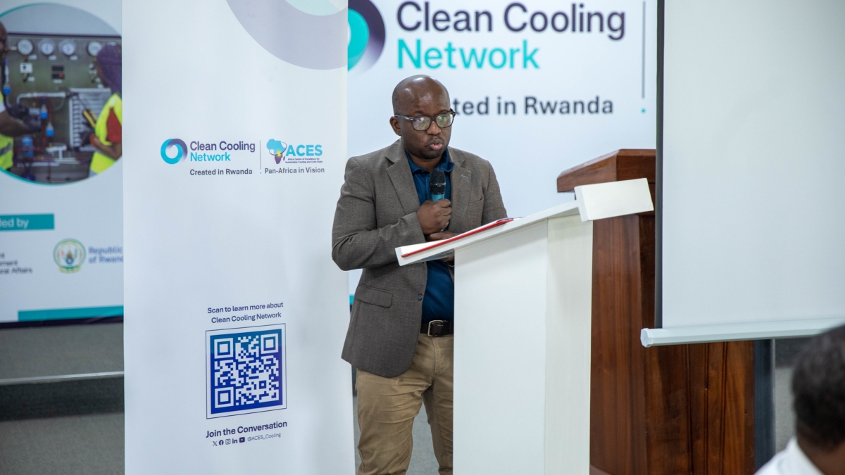 Dr Jean-Baptiste Ndahetuye, Acting Director of Operations at ACES speaks to the participants at the workshop. Photos by Craish Bahizi