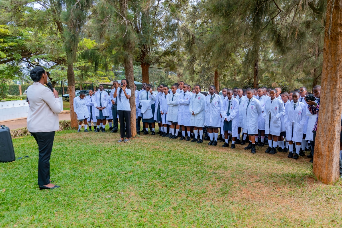 State Minister for Education Claudette Irere officially launched the exams at Kagarama Secondary School.