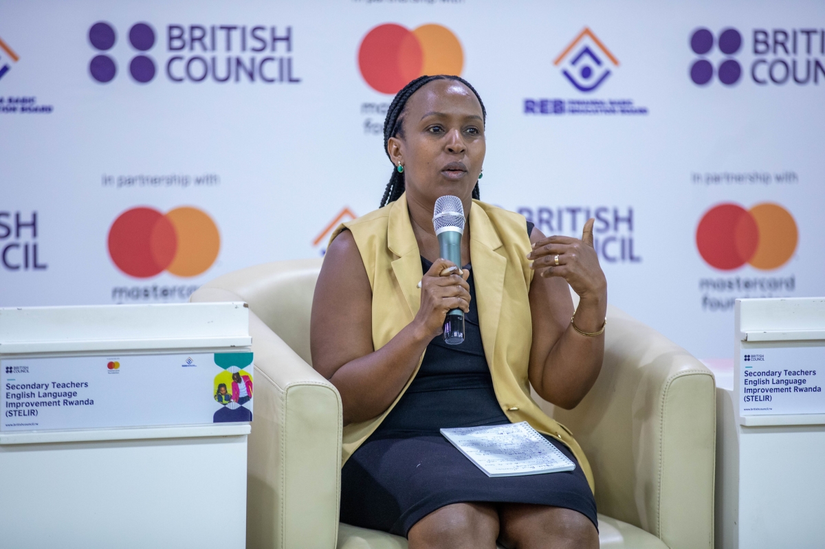 Ruth Mukakimenyi, Programme Partner at the Mastercard Foundation, speaks during the meeting. Photos by Craish BAHIZI