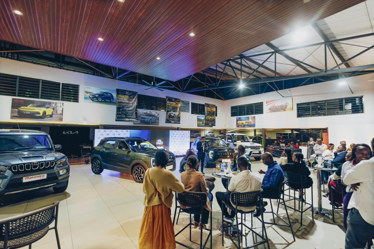 Vehicle enthusiasts and industry stakeholders attend the unveiling of the Mahindra XUV 3XO in Kigali. Photos by Dan Gatsinzi