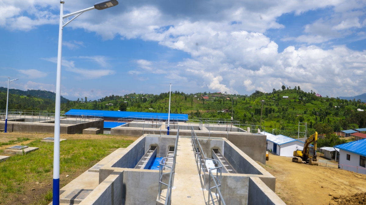 The Rwf13 billion Kivu Belt water project is 99 per cent complete. Courtesy
