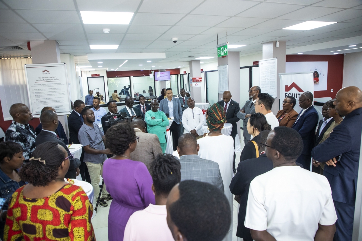 Clients and participants during the opening of Nyamirambo branch in Kigali on Thursday, June 4. All photos by Kellya Keza