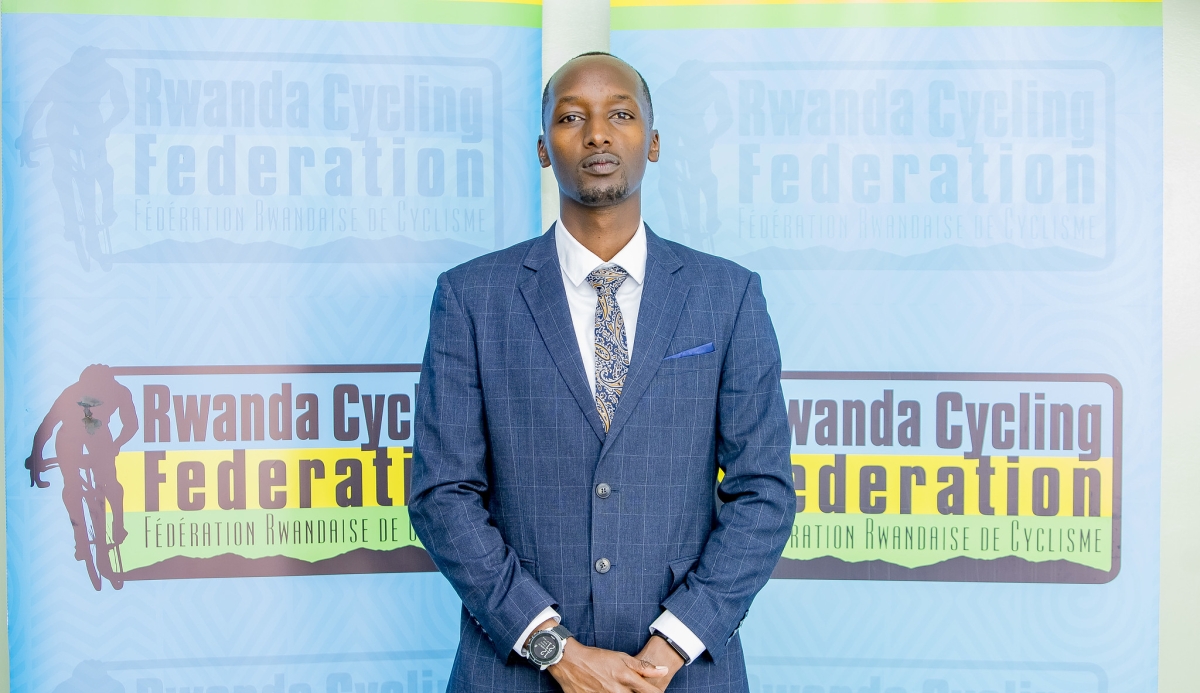 Jean-Hubert Nkurayija, the newly elected president of Rwanda Cycling Federation (FERWACY).