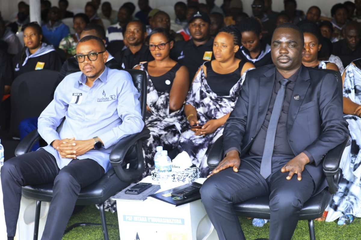 Mourners during a commemoration at Nyakarambi Genocide Memorial in Kirehe District on Friday, June 5.