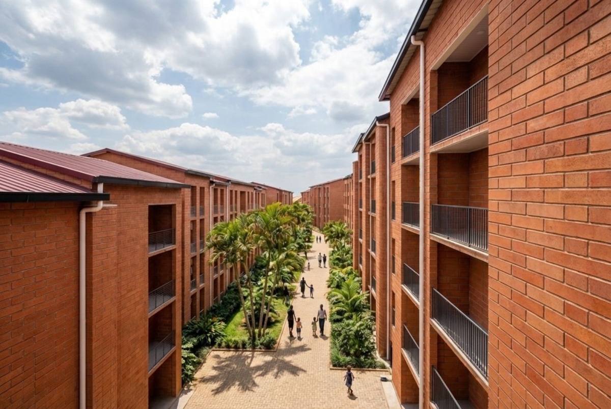 More than 1,600 modern housing units are being developed in the Nyabisindu area in Gasabo District. Courtesy