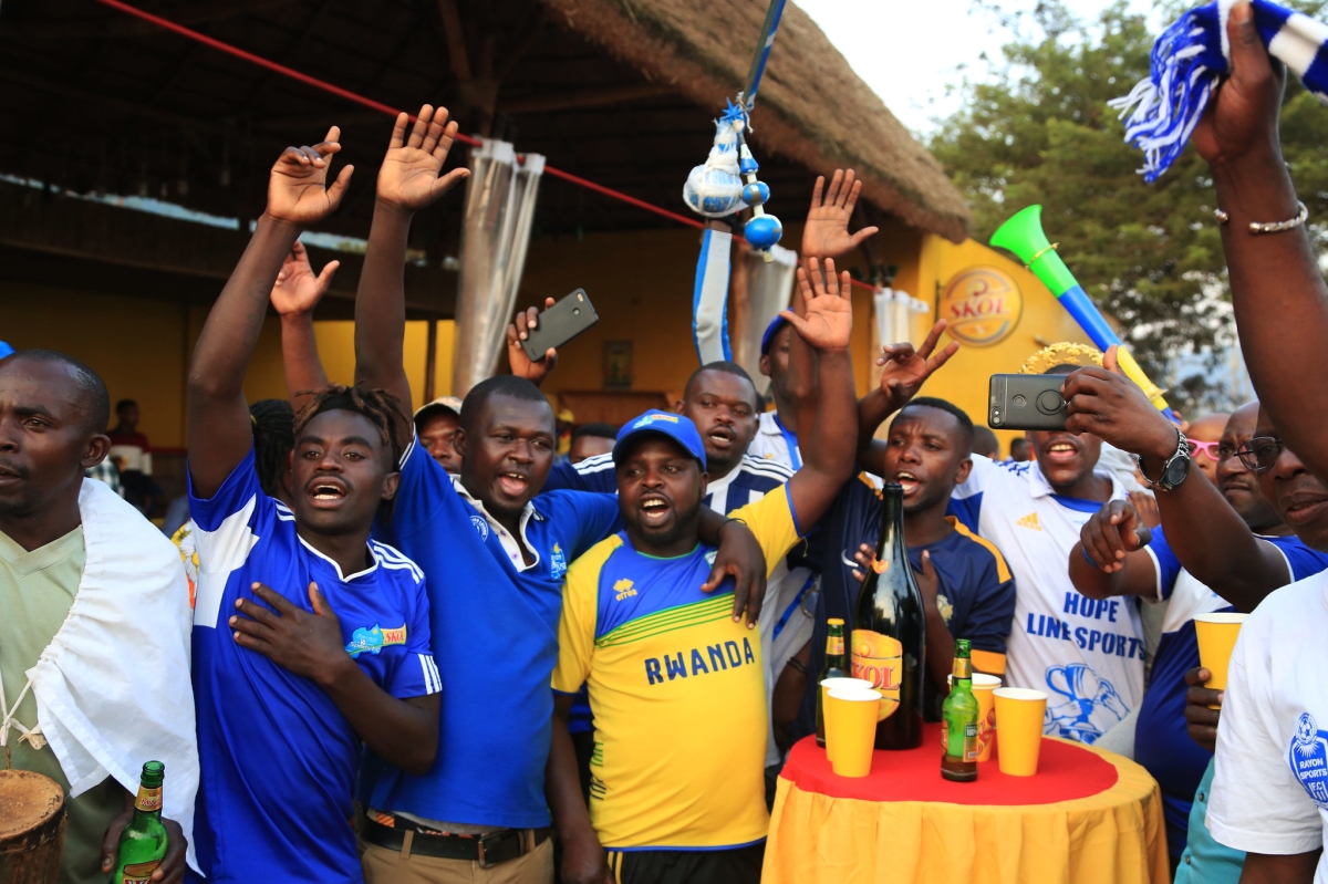 Rayon Sports fans celebrate the club's successful 2018–2019 season. PHOTO BY SAM NGENDAHIMANA