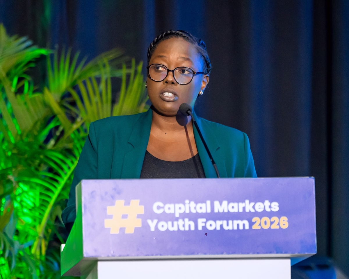 Alodie Iradukunda, a Member of the East African Legislative Assembly, encouraged young people to think beyond Rwanda’s borders and tap into a regional market of more than 300 million people.
