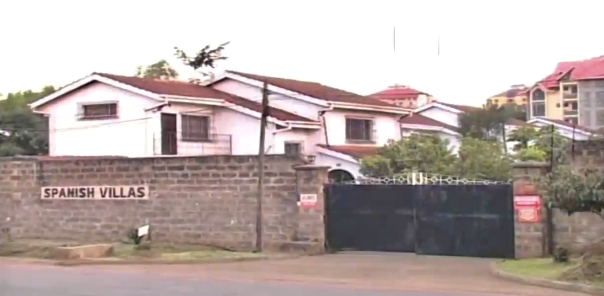 Kabuga’s Spanish Villas, his Hurlingham home in Nairobi in late 1994 and part of his extensive property empire. His wife continued to earn rent from the properties even with her husband a wanted man.