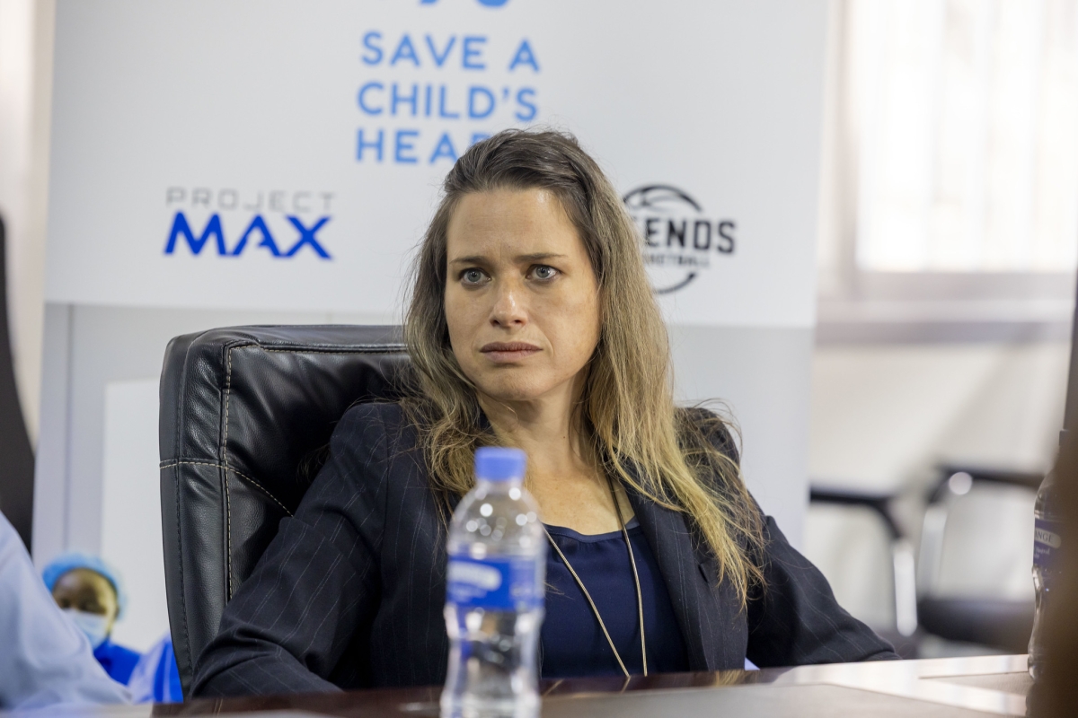 Israel’s Ambassador to Rwanda, Einat Weiss, during the press conference.