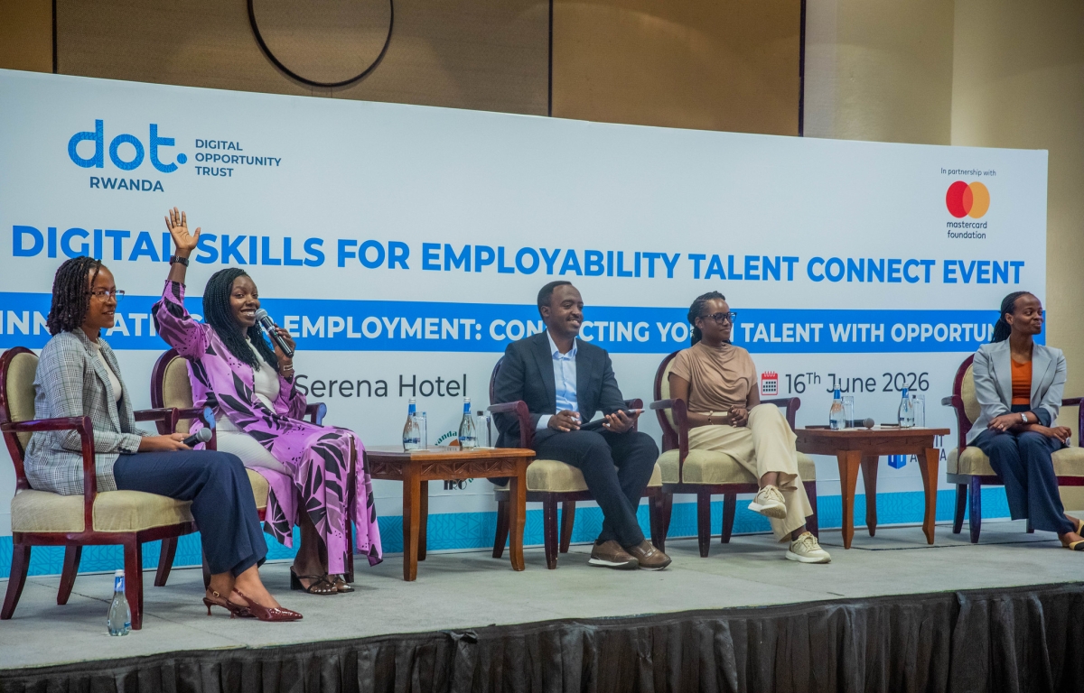 Panelists engage in a discussion during the event.