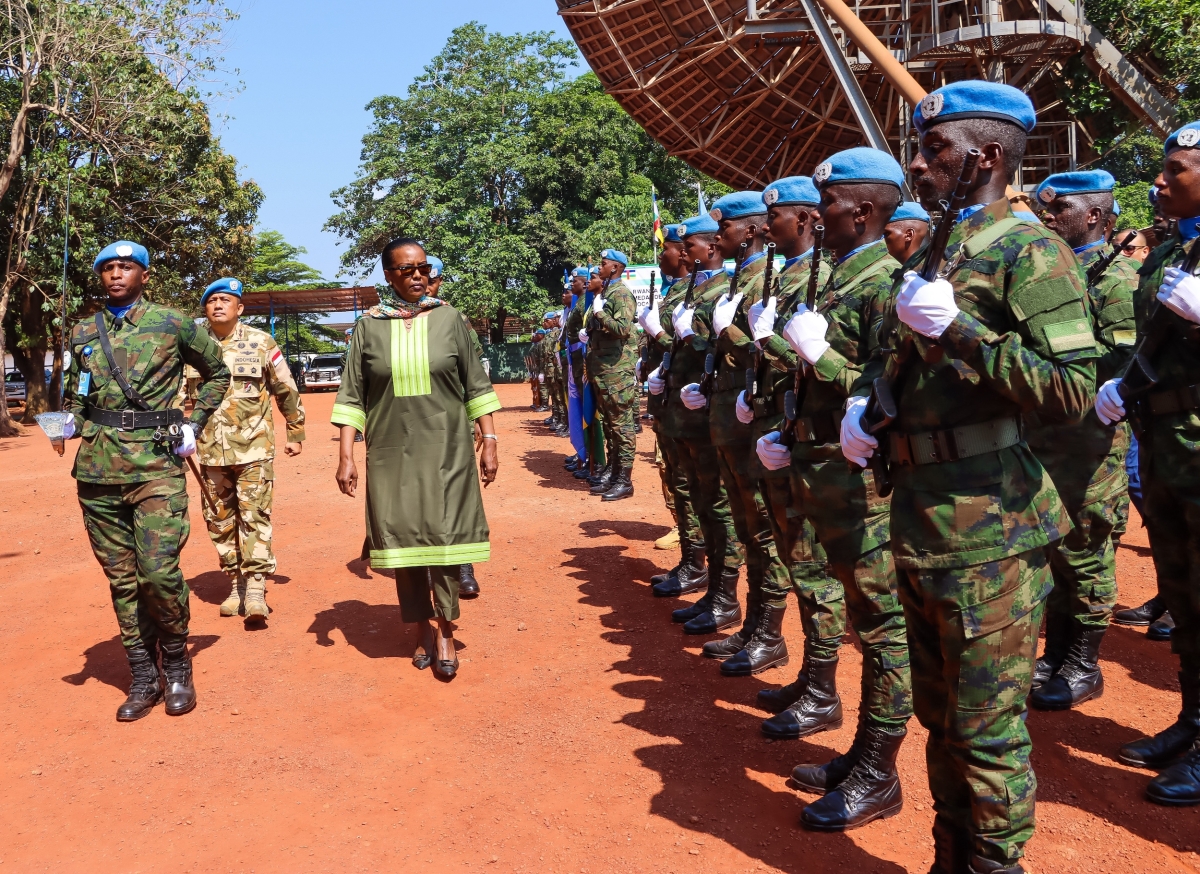 The medals were a recognition of the Rwandan peacekeepers' dedication, professionalism, and contribution to peace and security in the Central African Republic (CAR). (2)