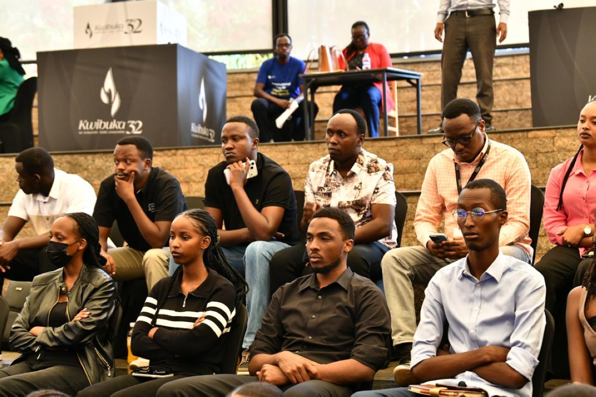 Participants follow the event at the validation of Rwanda’s Draft National Action Plan to Prevent and Combat Hate Speech.
