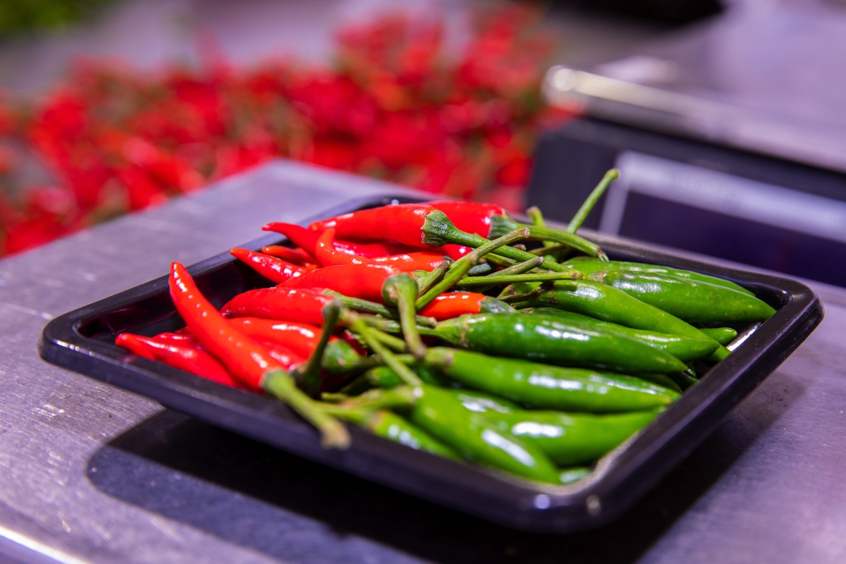Fresh chili for export in Kigali. File