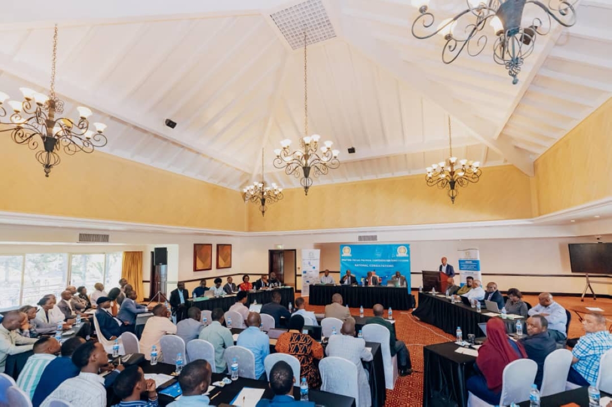 Delegates during the consultations on drafting the proposed East African Community Political Confederation Constitution