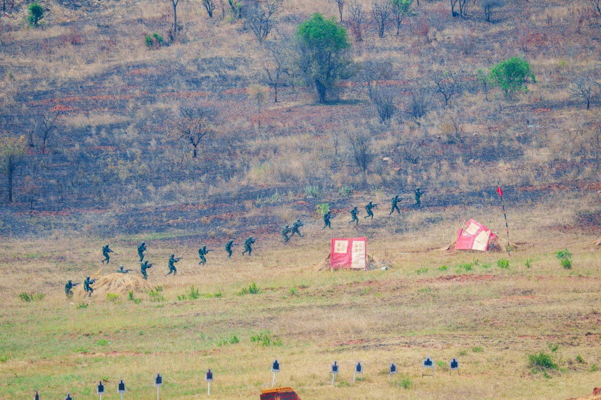 The graduation ceremony of the Advanced Infantry Brigade Training (Intake 08) at the Basic Military Training Centre (BMTC) in Nasho, Kirehe District.