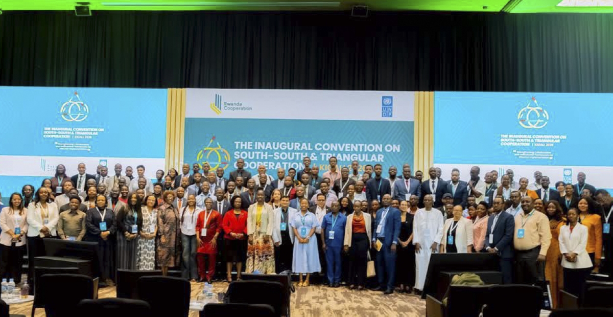 Participants pose for a group photo during  the closing the two-day meeting in Kigali  on June 23. Courtesy
