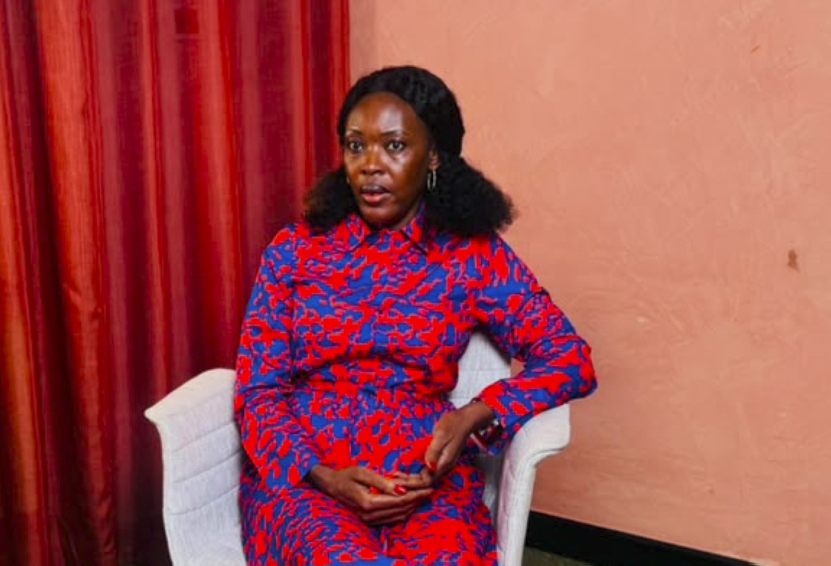 Sylvia Kyeyune, Ugandan seed producer and a member of AATF Board of Trustees speaks during an interview with The New Times on June 20 in Kigali