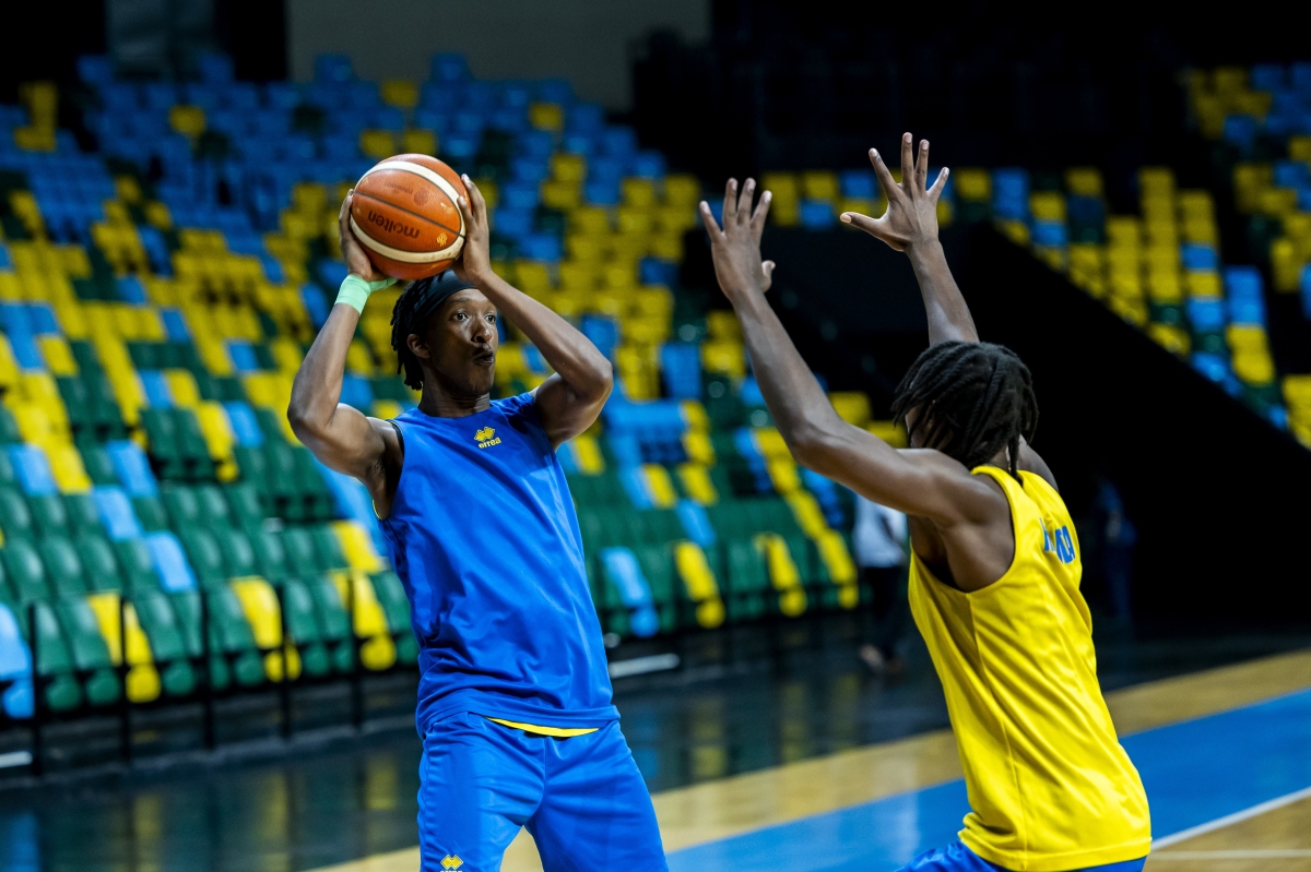 National team players during a training session in BK Arena 