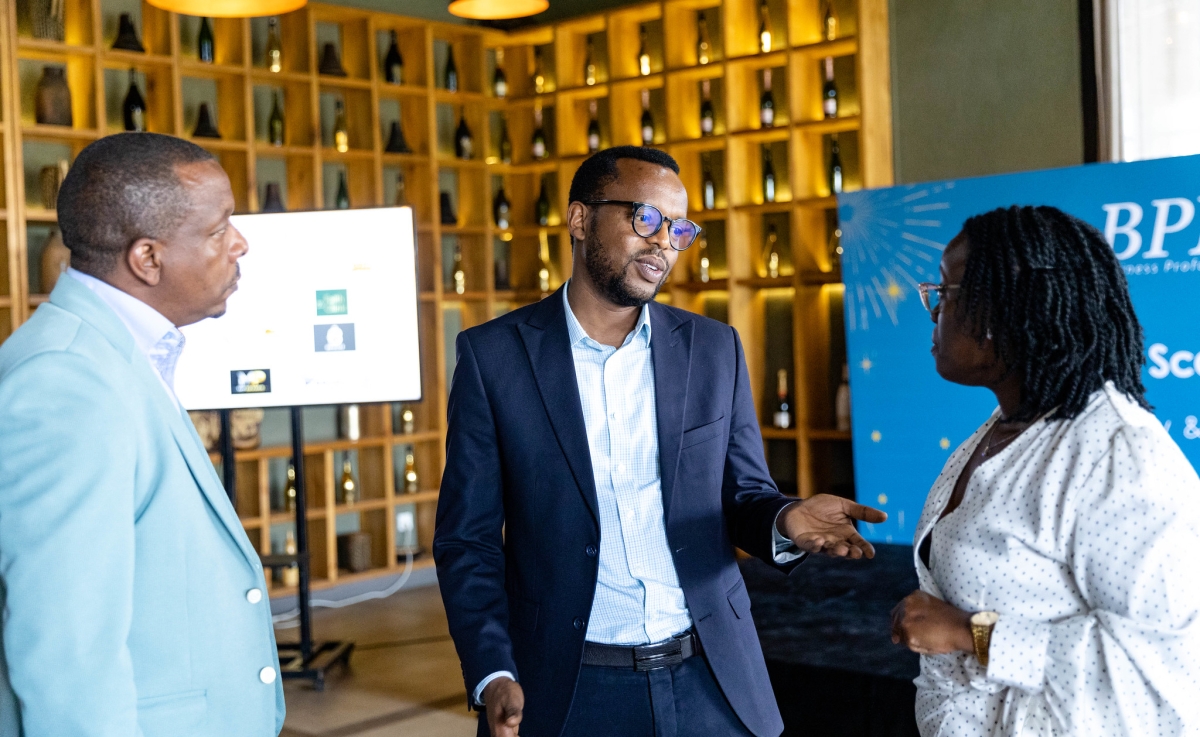Participants interact at the event took place on June 17 in Kigali.