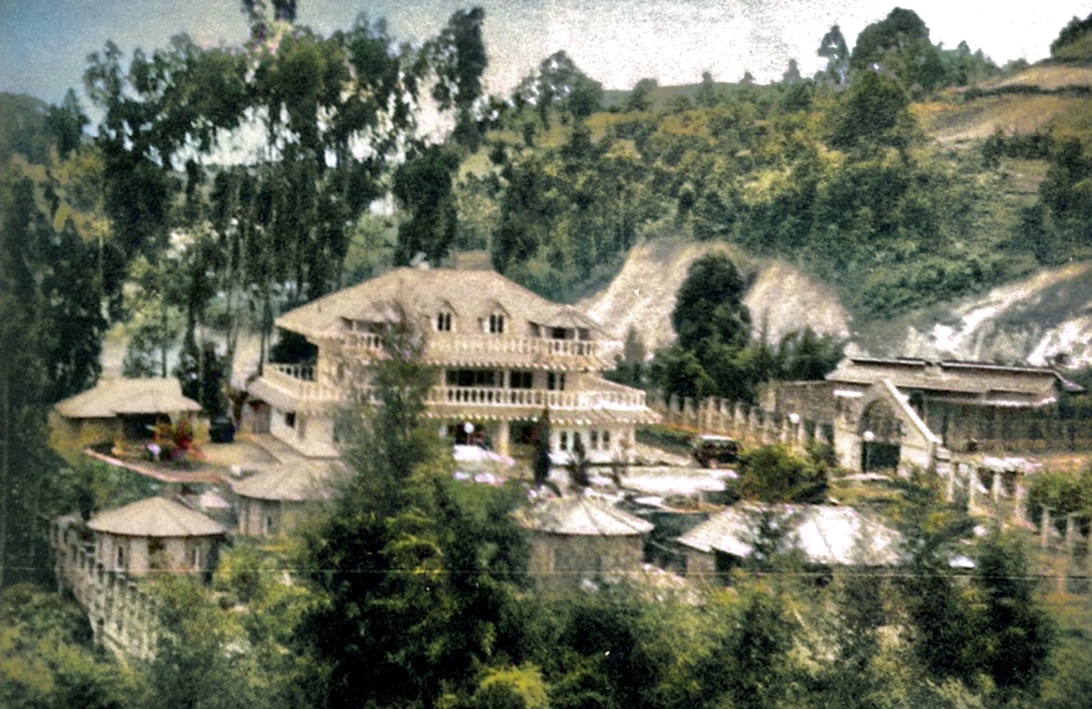 Z’s Pagoda palace near Gisenyi – officially ‘blessed’ by the Rwandan Catholic archbishop. It was destroyed after 1994. Credit: Heather Hudson